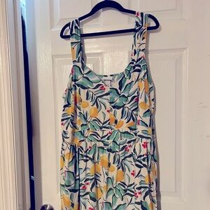 AVA+VIV LEMON FLORAL DRESS